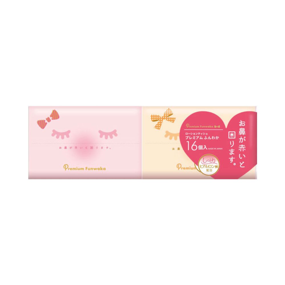 Handkerchief tissue (hyaluronic acid) 20 pieces pink 16 pack