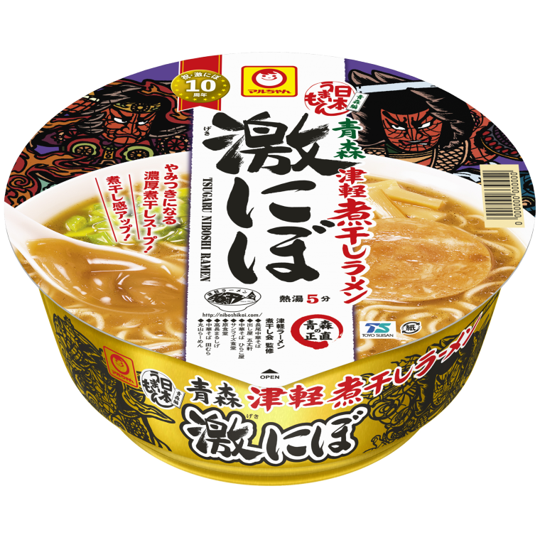 TOYO SUISAN NIHON UMAIMON AOMORI TSUGARU DRIED SARDINES RAMEN GEKINIBO 110G