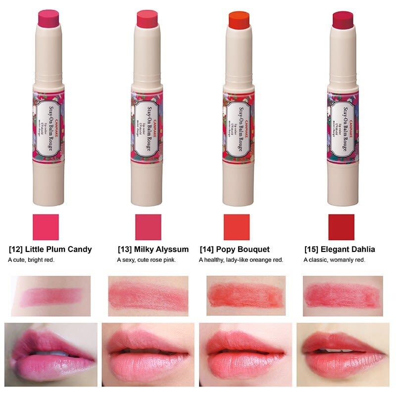 CANMAKE Stay-On Balm Rouge 14 Popy Bouquet