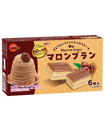 Bourbon Marron Blanc Cake Chestnut 6P