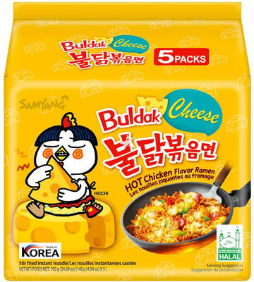 Samyang Buldak Hot Chicken Flavor Cheese Ramen 5pc