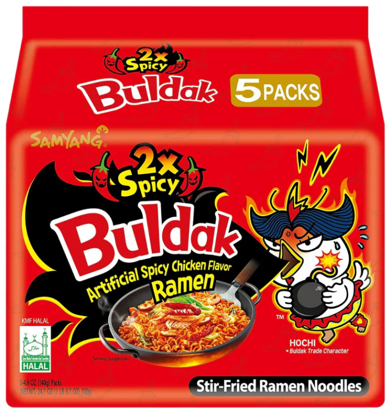 Samyang Buldak Hot Chicken 2X Spicy Ramen 5pc