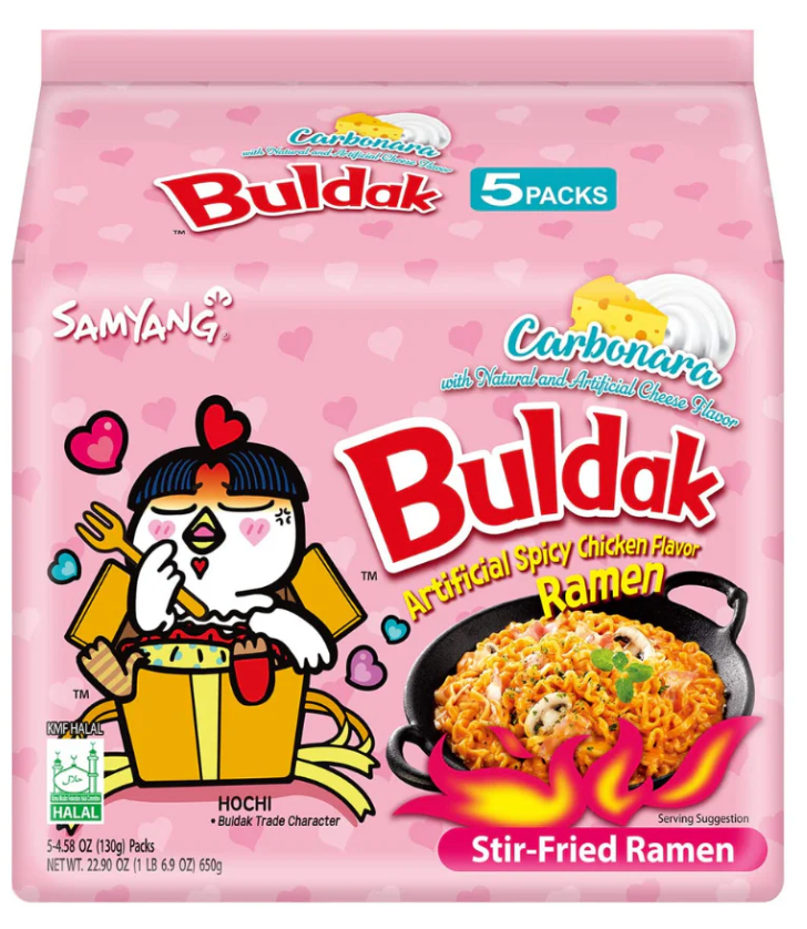 Samyang Buldak Hot Chicken Carbonara Ramen 5pc