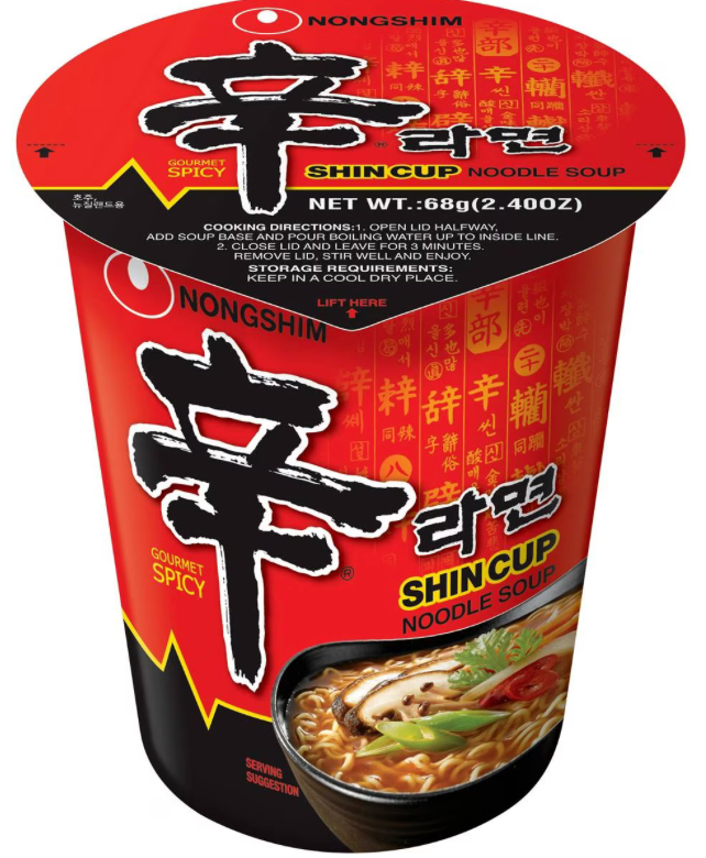 NONG SHIM SHIN CUP NOODLE SOUP 68G