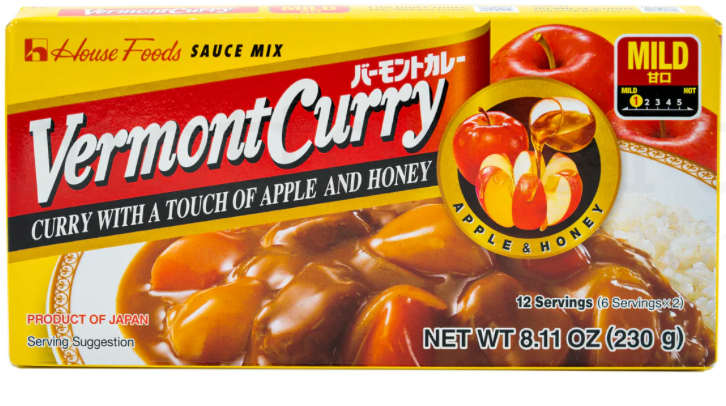 HOUSE VERMONT MILD-HOT CURRY 230G