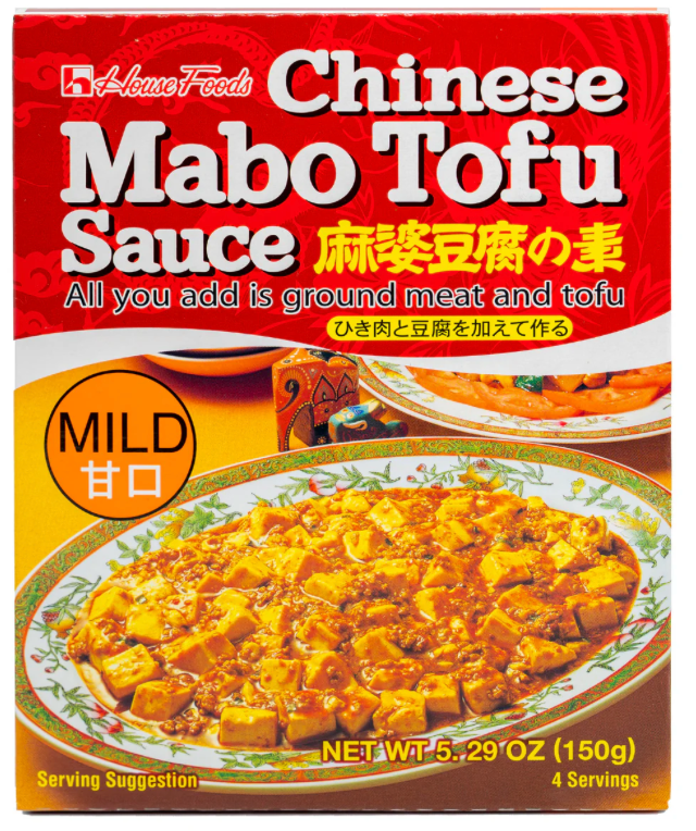 HOUSE MILD CHINESE MABO TOFU SAUCE 150G