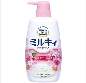 COW MILKY BODY SOAP RELAX FLORAL SCENTED 550ML