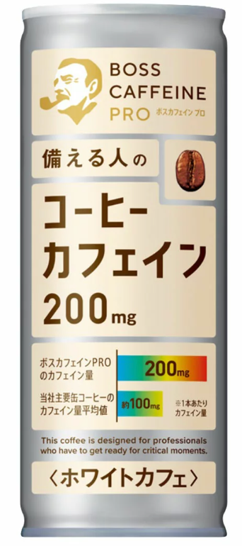 Suntory Boss Caffeine White Cafe 245g