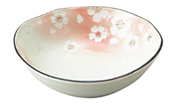 DAITOUA Hanafubuki Red Oval Dish Bowl