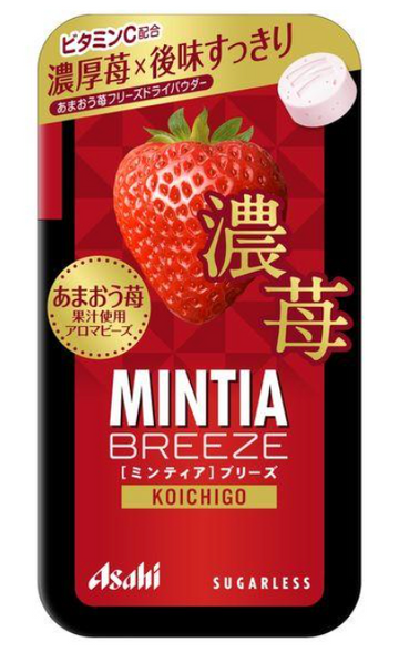 Asahi Mintia Breeze Mint Tablet Rich Strawberry 22G