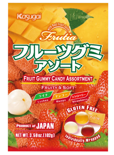 KASUGAI Fruit Assort Gummy 102g