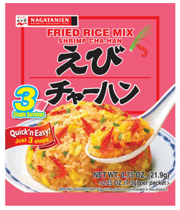 NAGATANIEN Ebi Chahan Fried Rice Seasoning Prawn Flavour 24g