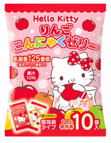 Yokoo Hello Kitty Apple Jelly 10P