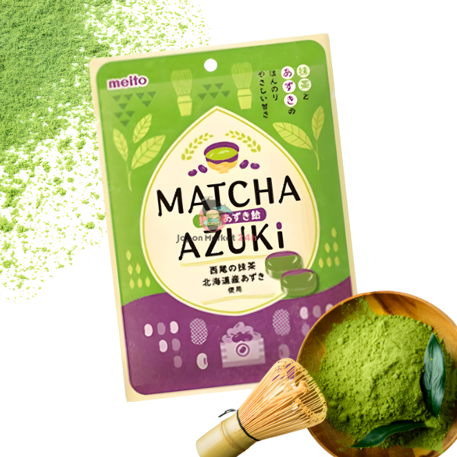 Meito Matcha Azuki Candy 45G