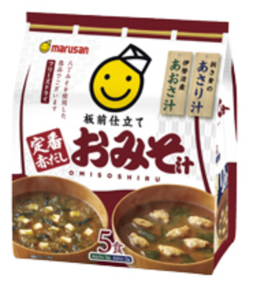 Marusan Instant Red Dashi Miso Soup 5P 49G