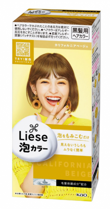 Kao Liese Prettia Bubble Hair Color California Beige