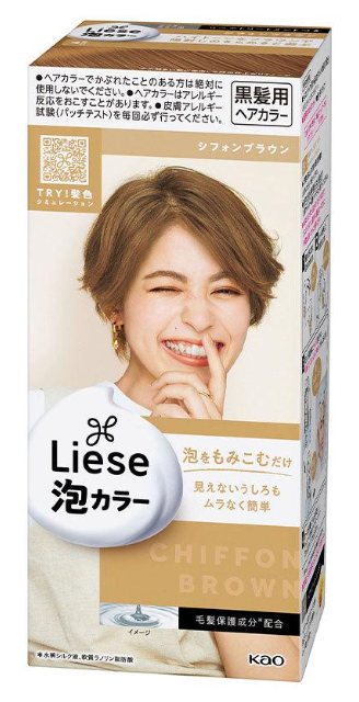 Kao Liese Prettia Bubble Hair Color Chiffon Brown