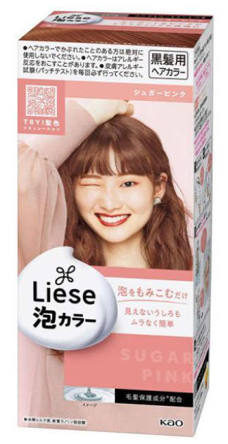 Kao Liese Prettia Bubble Hair Color Sugar Pink