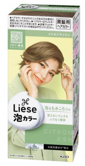 Kao Liese Prettia Bubble Hair Color Citron Ash