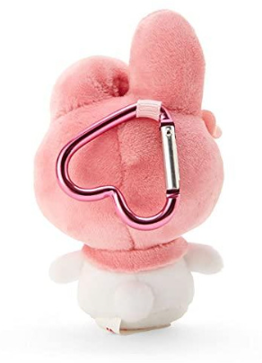 Sanrio Plush Mascot Holder with Heart Carabiner - Melody