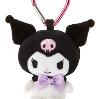 Sanrio Plush Mascot Holder with Heart Carabiner - Kuromi