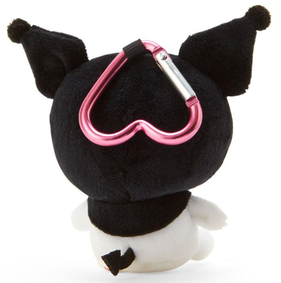 Sanrio Plush Mascot Holder with Heart Carabiner - Kuromi