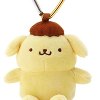 Sanrio Plush Mascot Holder with Heart Carabiner - Pom Pom Purin