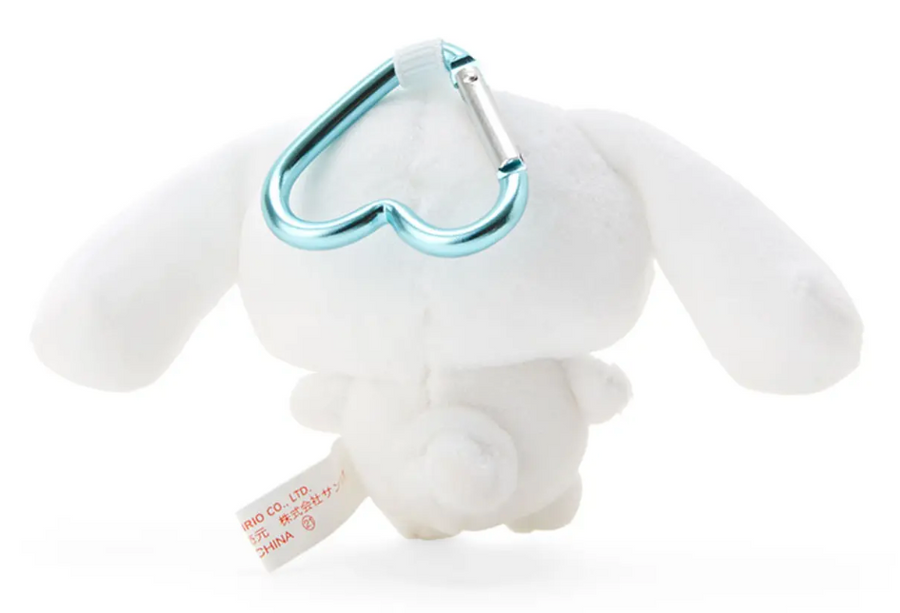 Sanrio Plush Mascot Holder with Heart Carabiner - Cinnamoroll