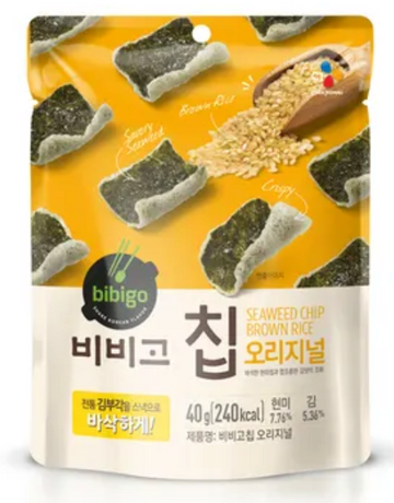 CJ Bibigo Seaweed Chip with Brown Rice - Original