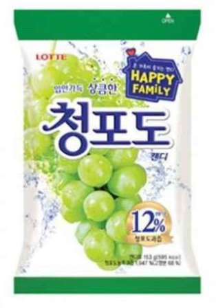 Lotte Green Grape Candy 153g