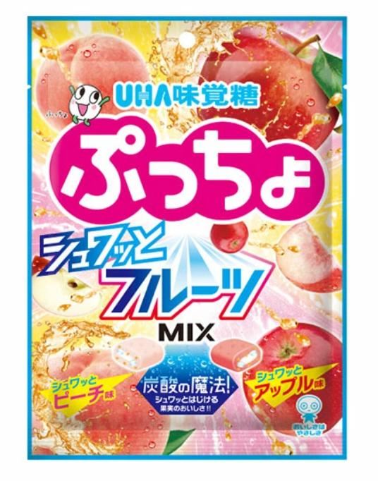 UHA FRUIT FILLED SOFT CANDY 67G