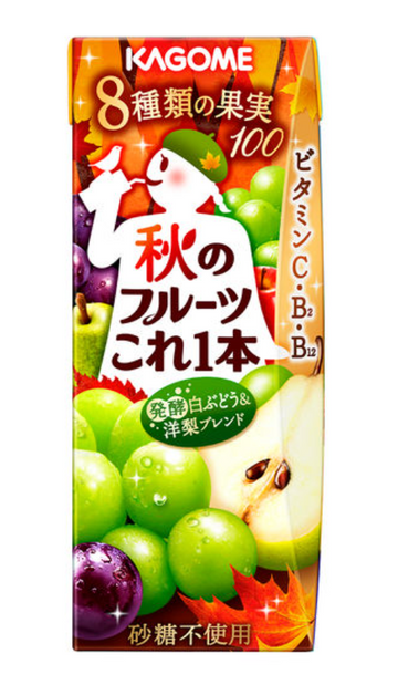 Kagome vegetable life 100 White Grape & Pear Blend 200ml