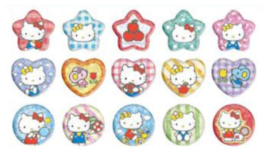 Hello Kitty Seal Flakes Sticker