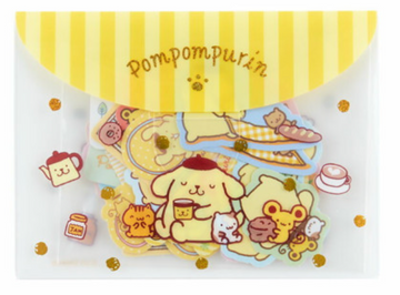 Sanrio Stickers and Case Set - Pom Pom Purin