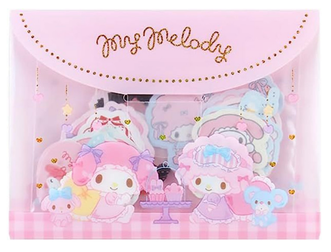 Sanrio Stickers and Case Set - My Melody