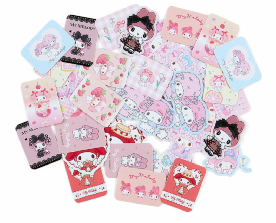 Sanrio Stickers and Case Set - My Melody