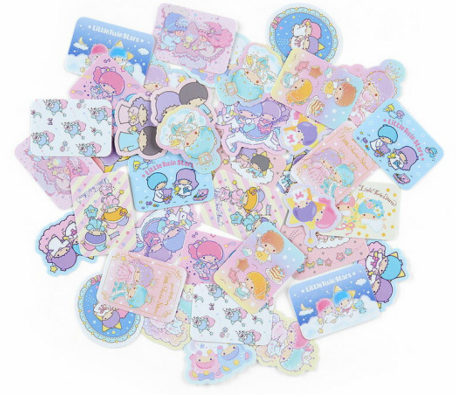 Sanrio Stickers and Case Set - Little Twin Stars