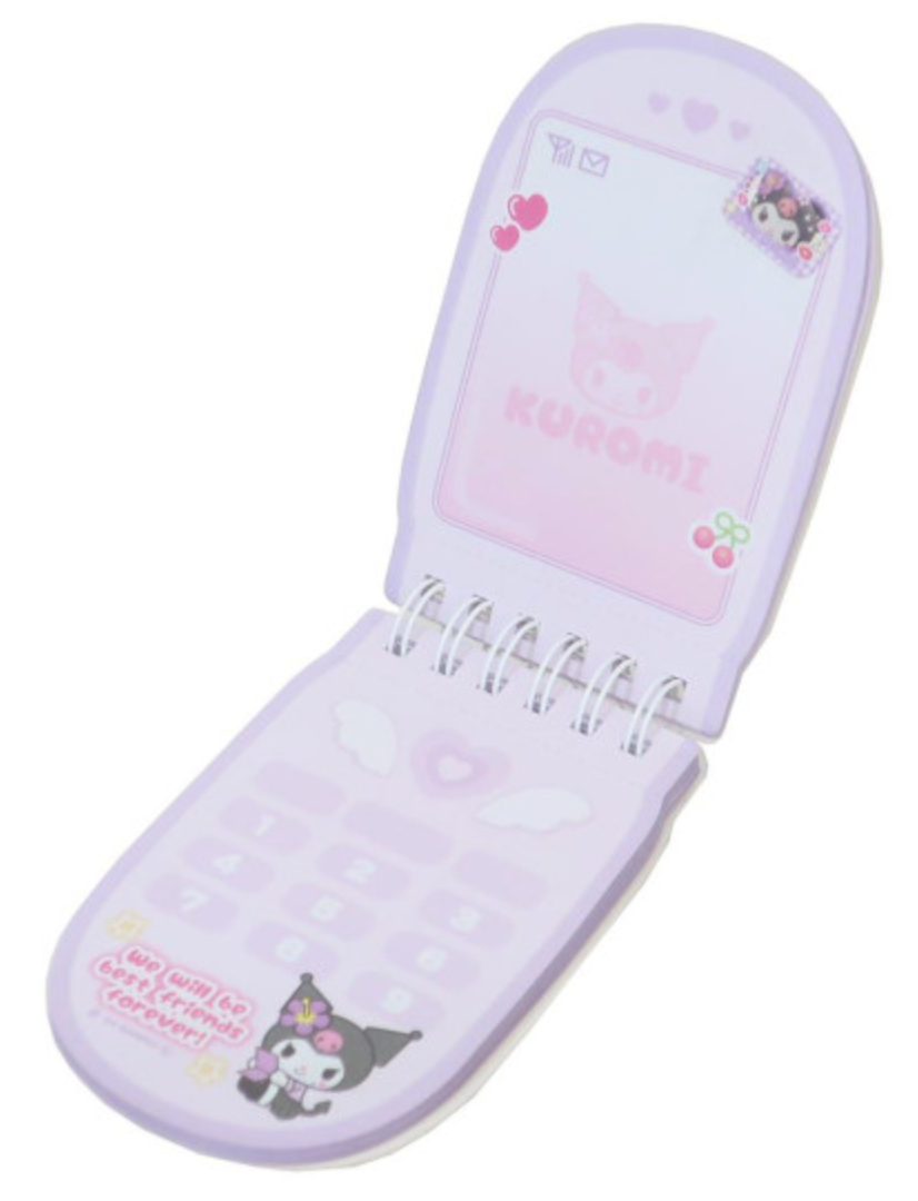 Sanrio Cell Phone Style Photo Ring Memo Kuromi