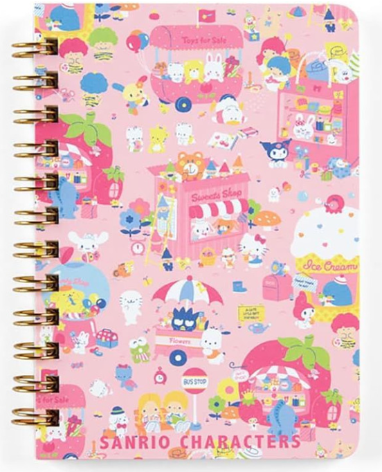 Sanrio Original B7 Ring Notebook - Sanrio Characters