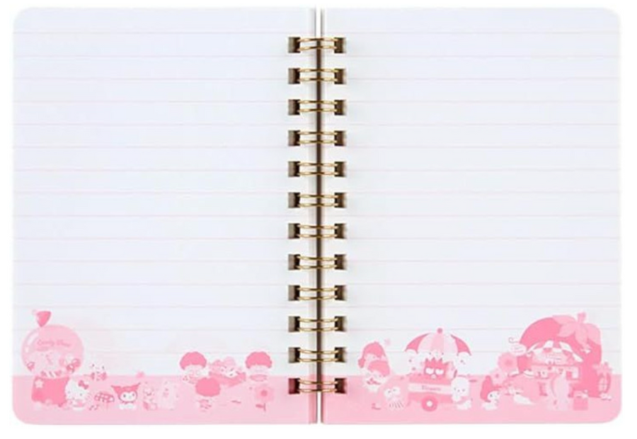 Japan Sanrio Original B7 Ring Notebook - Sanrio Characters