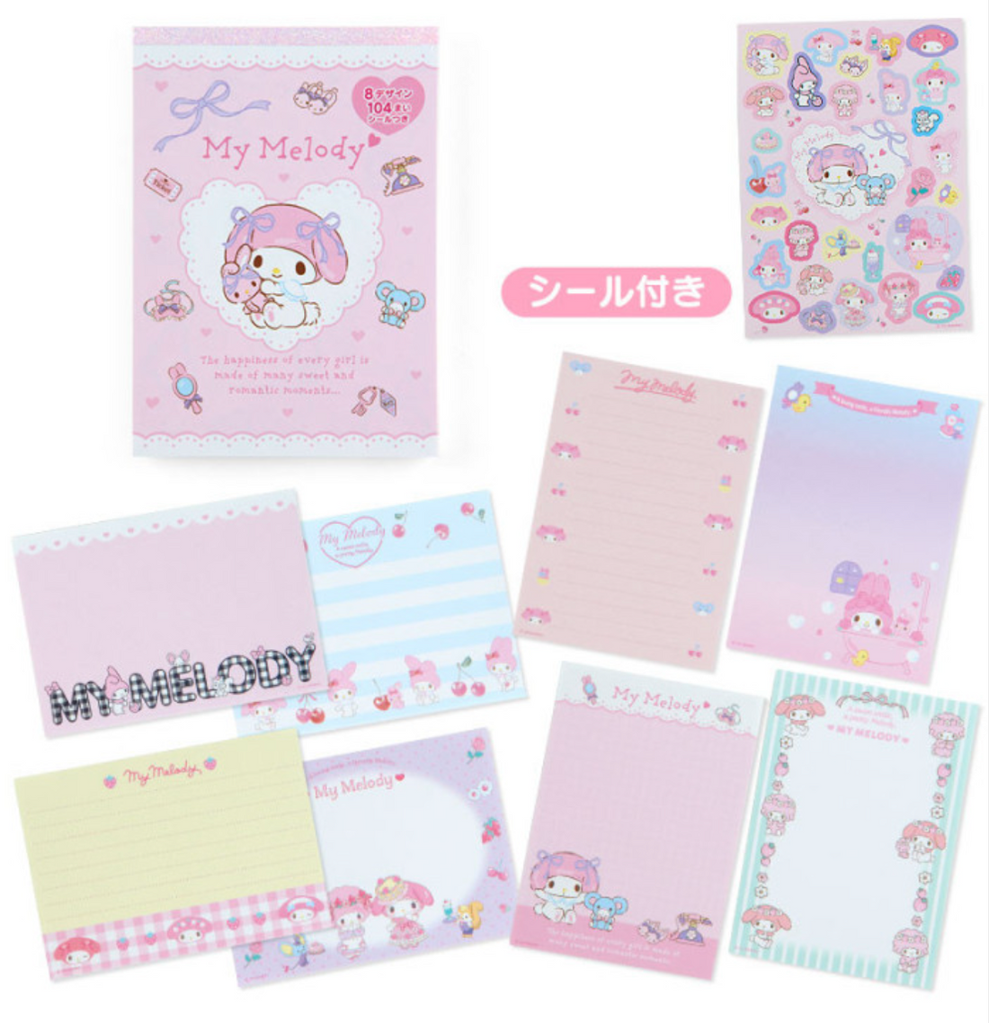 Sanrio Mix Designs Memo Pad - My Melody