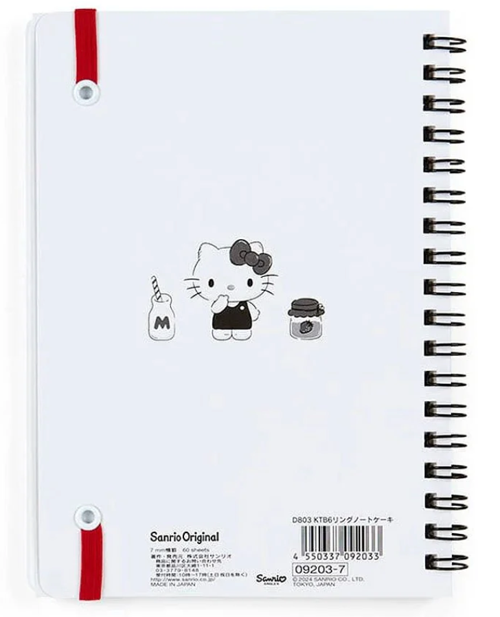 Hello Kitty B6 Ruled Elastic Closure Notebook