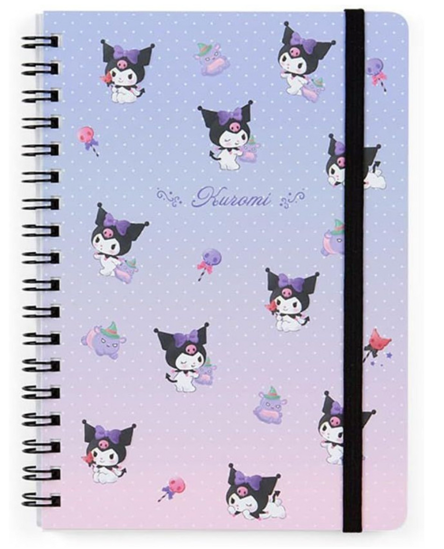 Kuromi B6 Ruled Elastic Closure Notebook