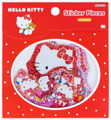 Sanrio Aurora Hologram Sticker Pack - Hello Kitty : Red