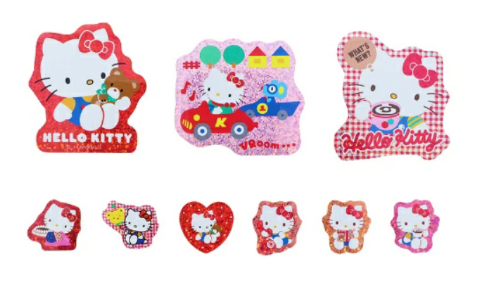 Sanrio Aurora Hologram Sticker Pack - Hello Kitty : Red