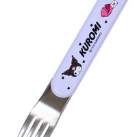 Sanrio Fork Spoon Chopsticks Tableware Set with Case - Kuromi