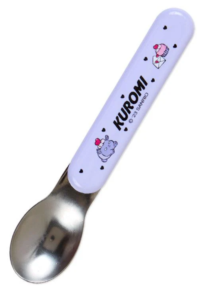 Sanrio Fork Spoon Chopsticks Tableware Set with Case - Kuromi