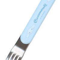 Sanrio Fork Spoon Chopsticks Tableware Set with Case - Cinnamoroll