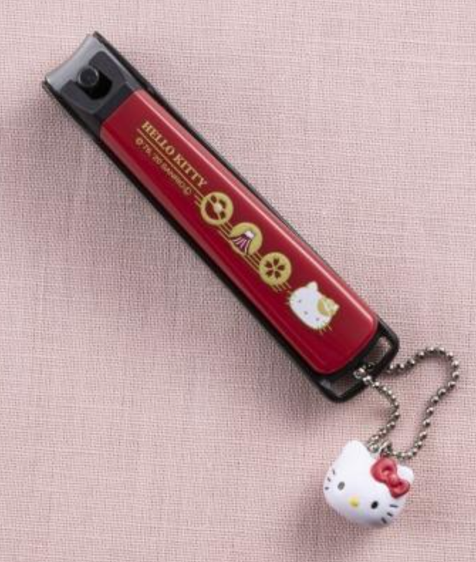 Kai Hello Kitty Japanese Style New Standard Nail Clippers S Camellia 1 Piece