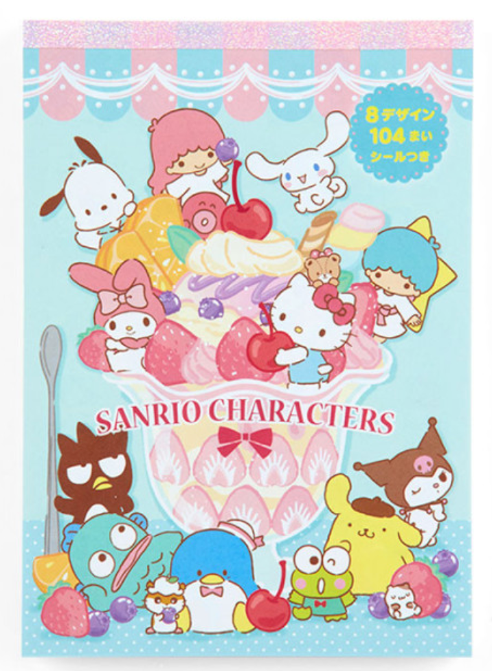 Sanrio Mix Designs Memo Pad - Sanrio Characters